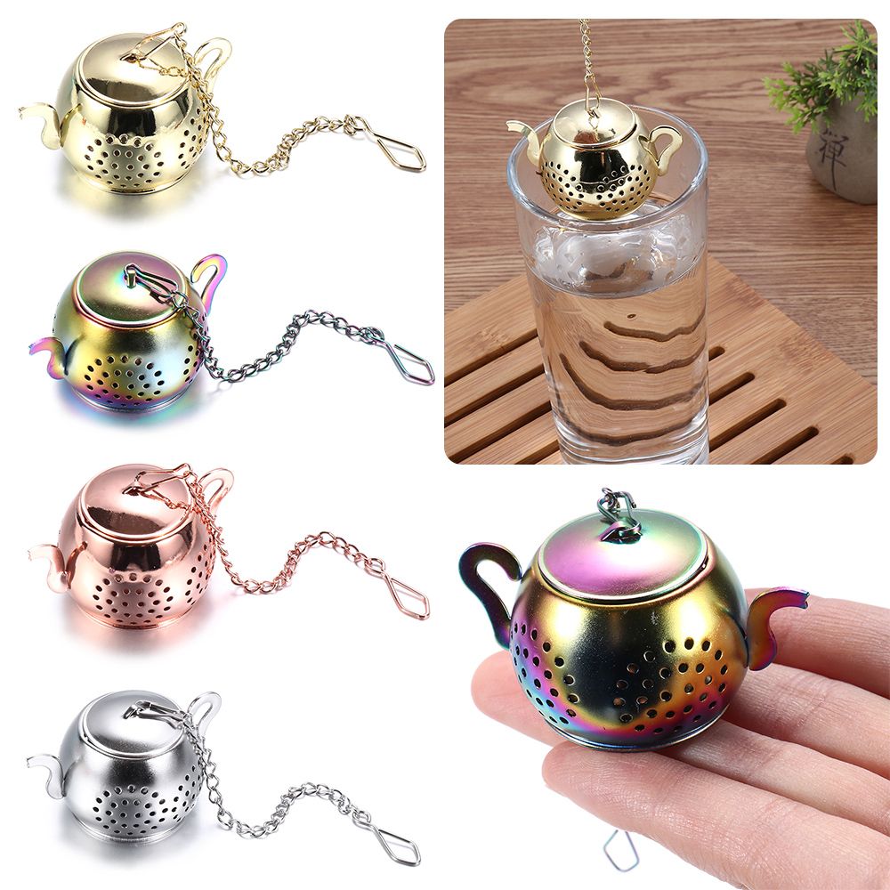 Herbal Tea - Teapot Shape Tea Strainer Stainless Steel
