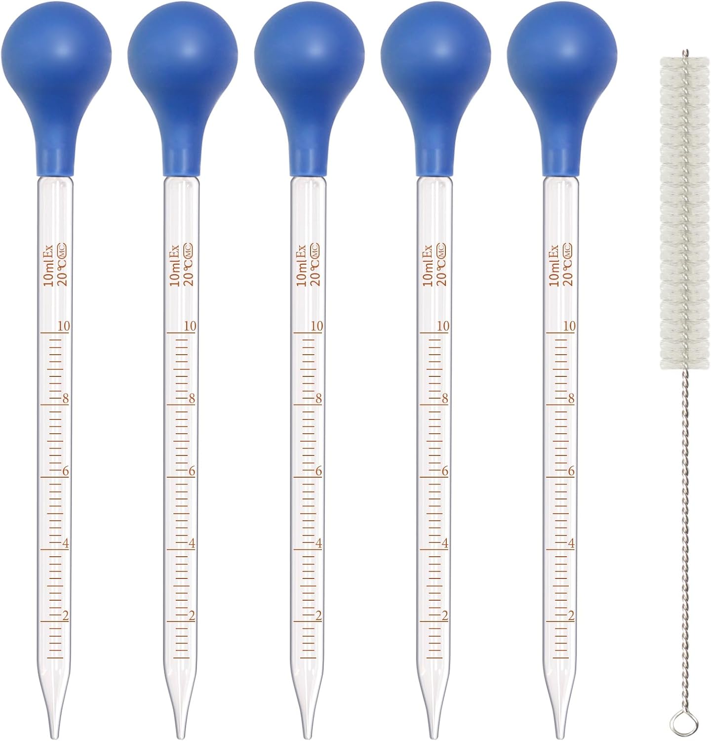 Essential Oils - 5 Pack 10ml Glass Pipette Dropper