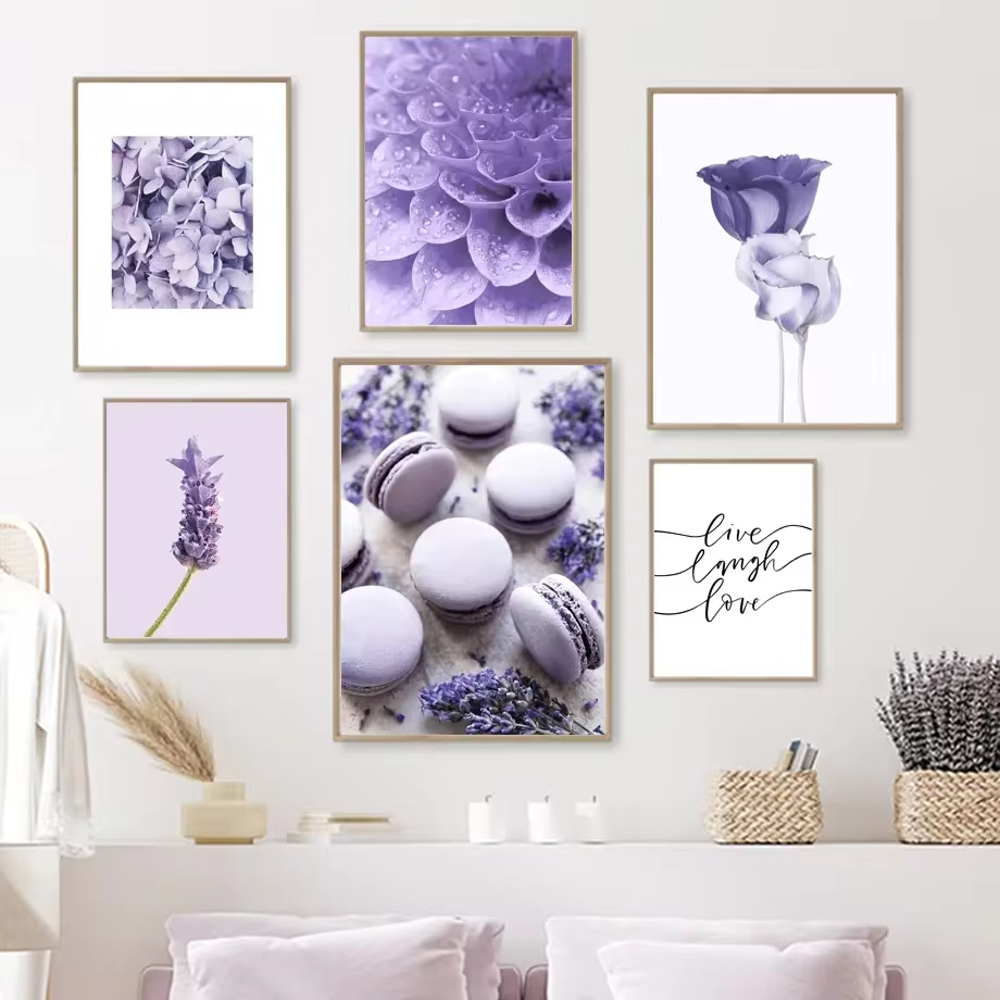 Lavender Oil - Lilac Purple Lavender Butterfly Wall Art