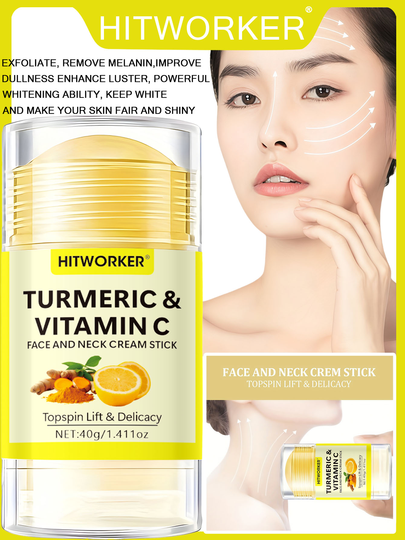 Turmeric - 40g Yellow Turmeric Vitamin C Facial
