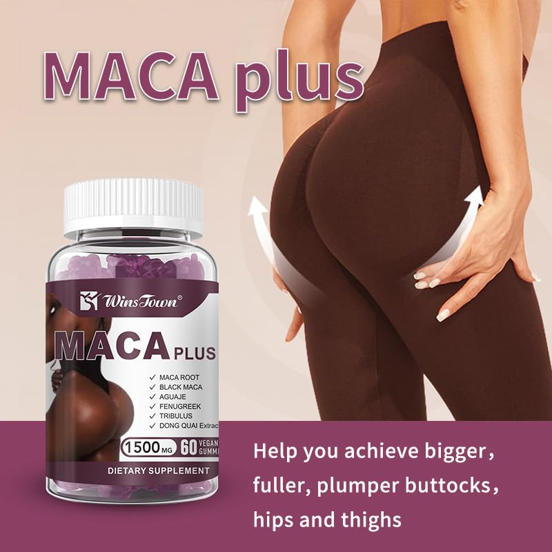 Herbal Supplement - Maca Plus Gummies, Hip Butt Gummies
