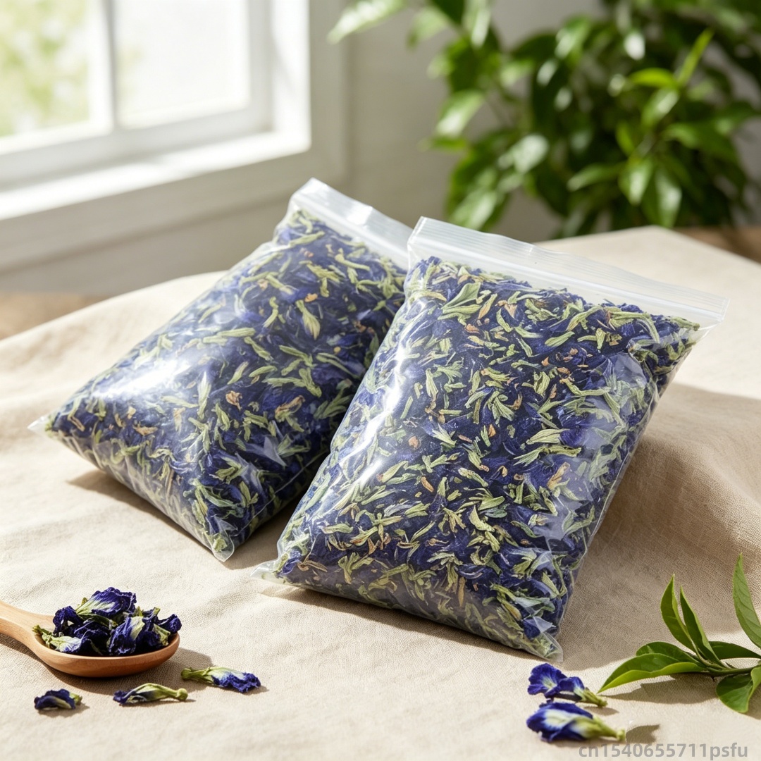 Dried Herbs - Natural Butterfly Orchid Dried Flower Blue