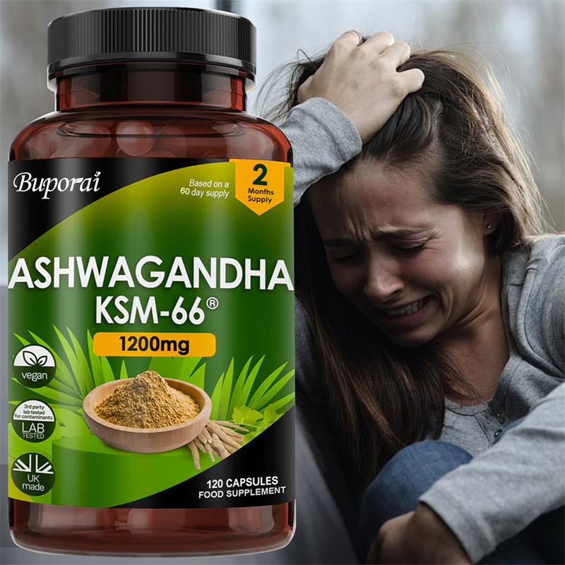 Herbal Supplement - Ashwagandha KSM-66 1200mg - Supports Immune