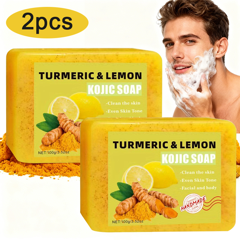 Turmeric - 2PCS Turmeric Citric Acid Soap, Gentle