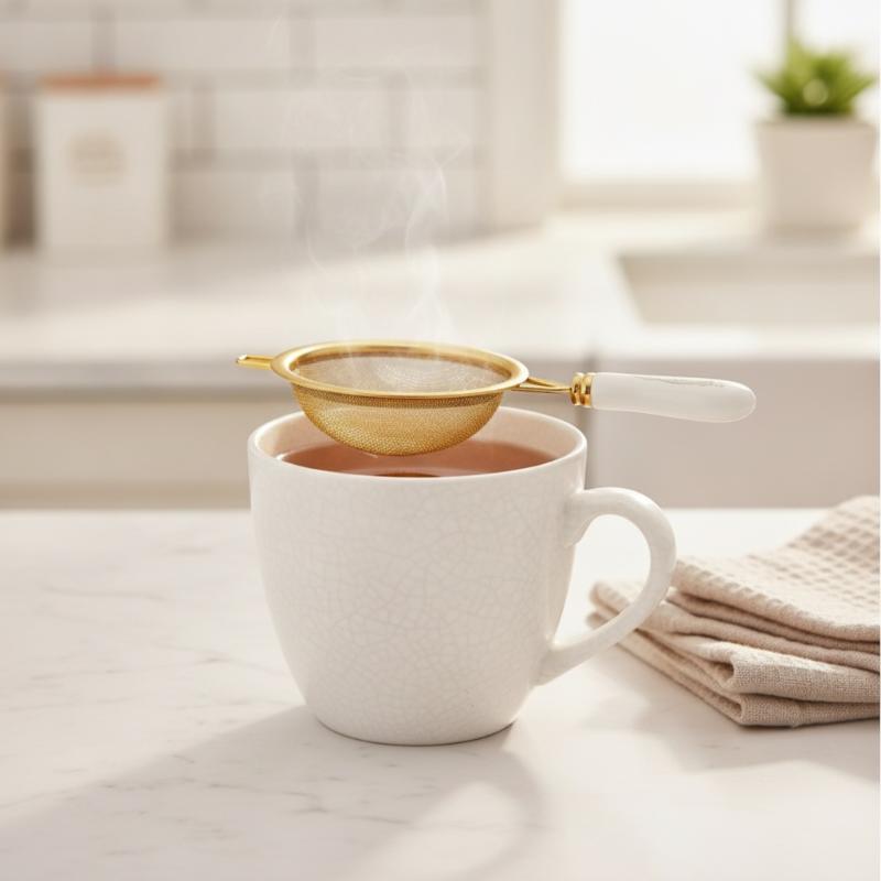 Stainless Steel Tea Strainer D - đánh giá và giá Herbal Tea