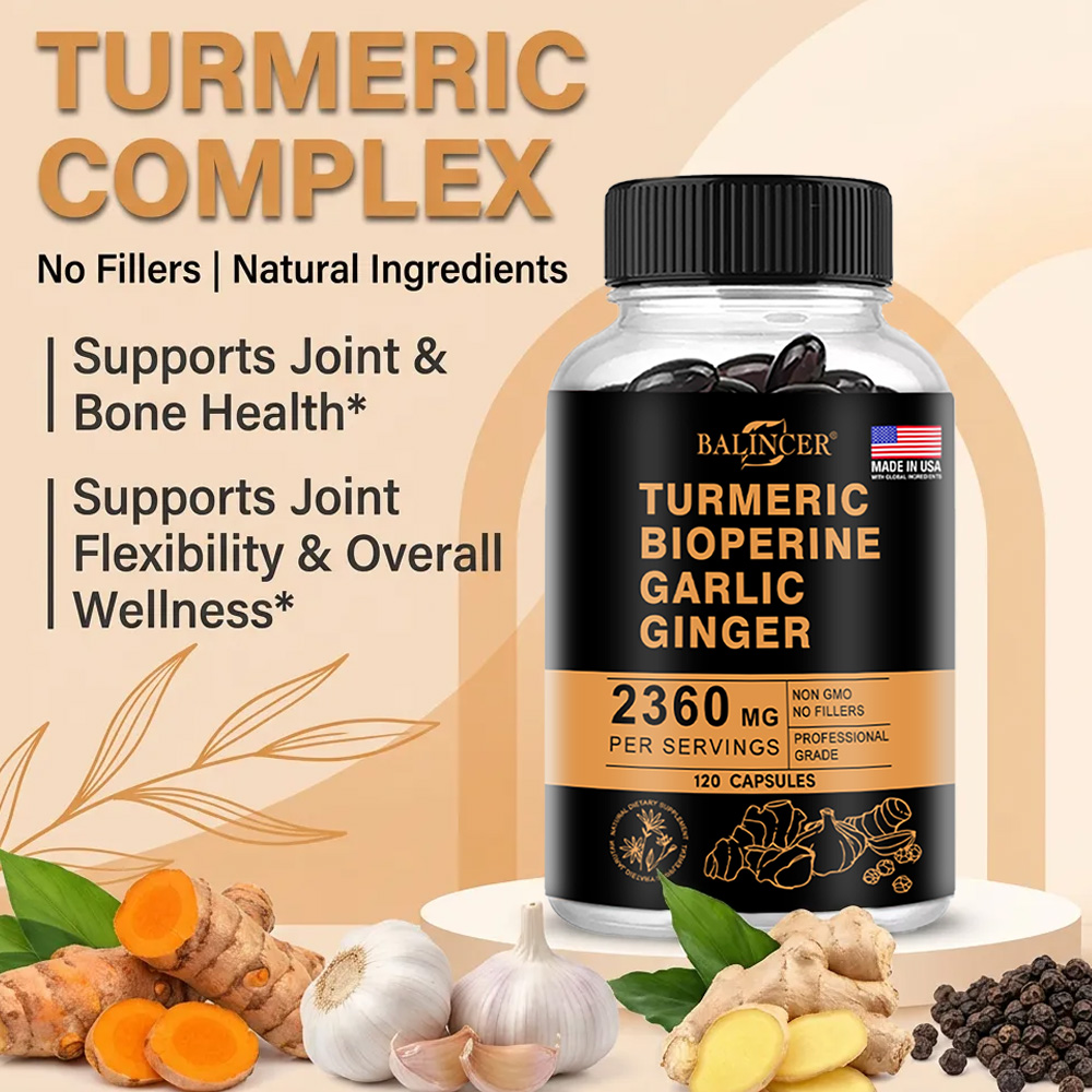 Turmeric Ginger Capsules 2360m - đánh giá và giá Ginger Tea