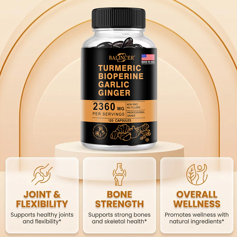 Turmeric Ginger Capsules 2360m - đánh giá và giá Ginger Tea