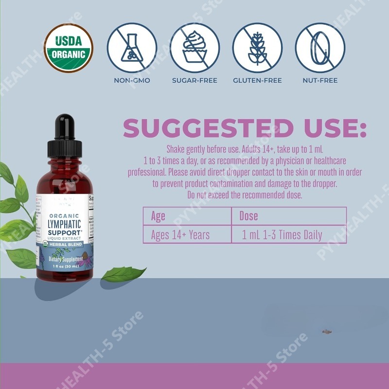 Lymphatic Support Drops Organi - đánh giá và giá Echinacea