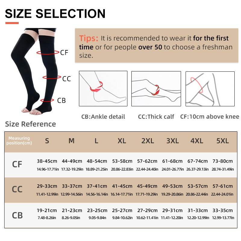 1Pair Thigh High Open Toe Medi - đánh giá và giá Echinacea