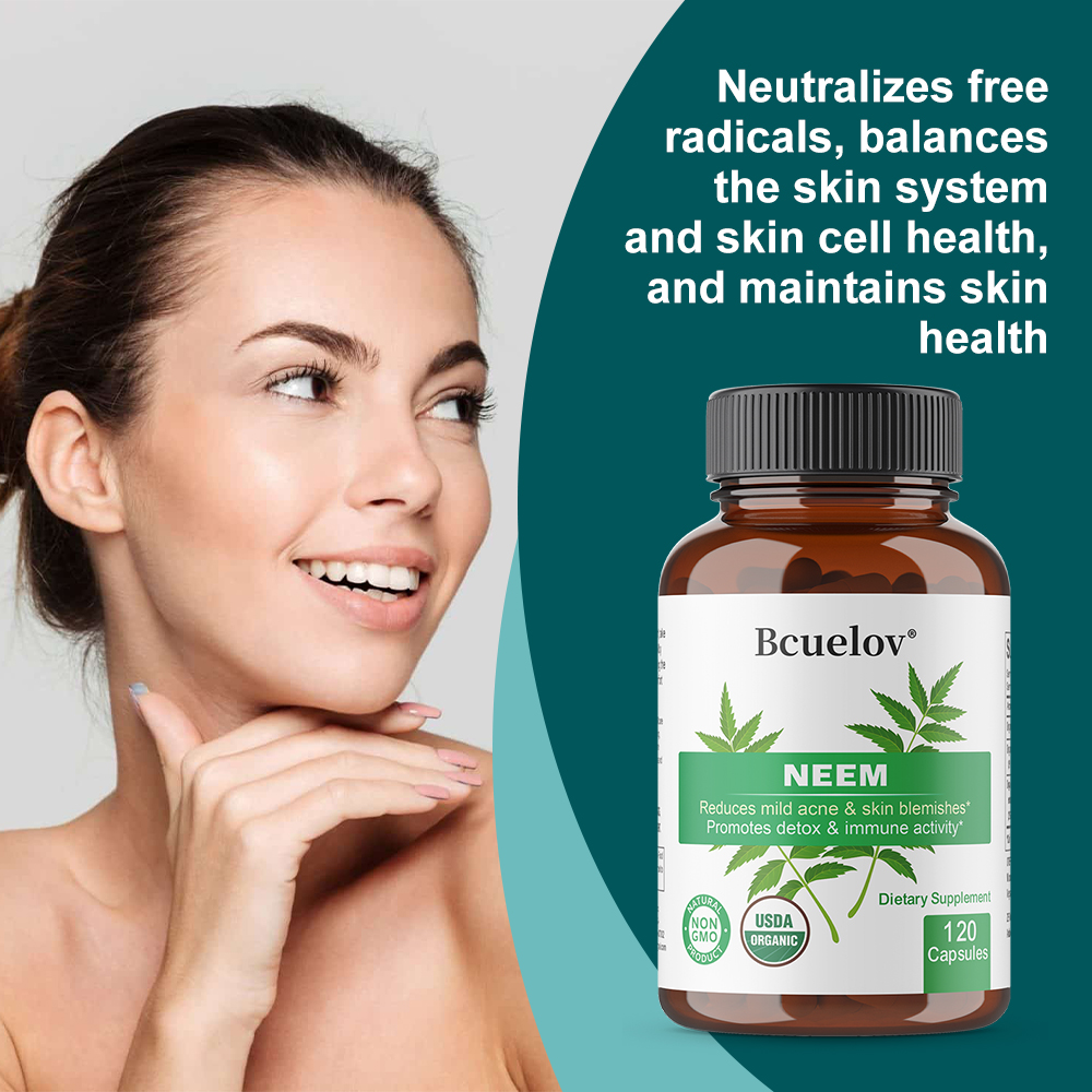 Organic Neem Leaf Capsules, He - đánh giá và giá Herbal Supplement