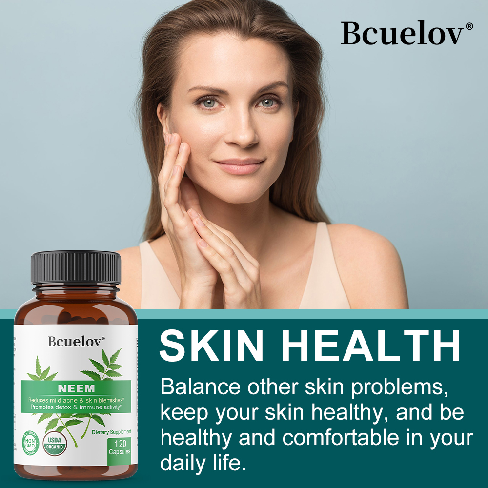 Organic Neem Leaf Capsules, He - đánh giá và giá Herbal Supplement