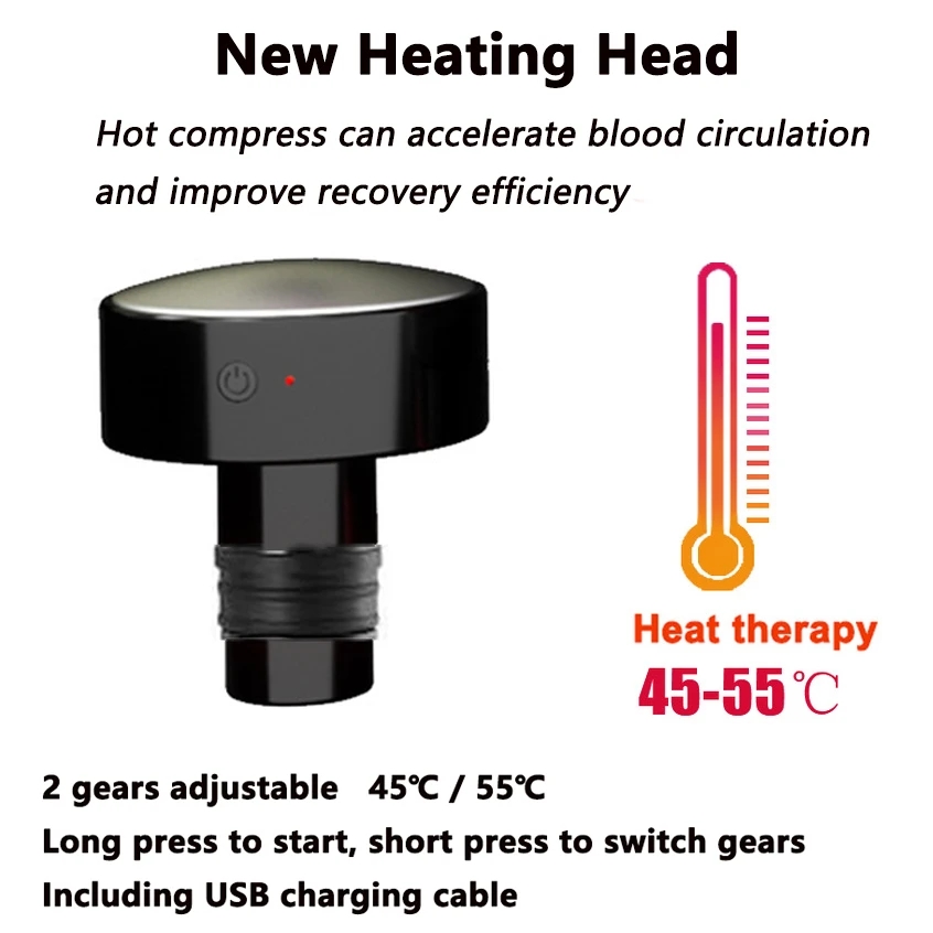 New Heat Fascia Gun Massage He - đánh giá và giá Health Wellness