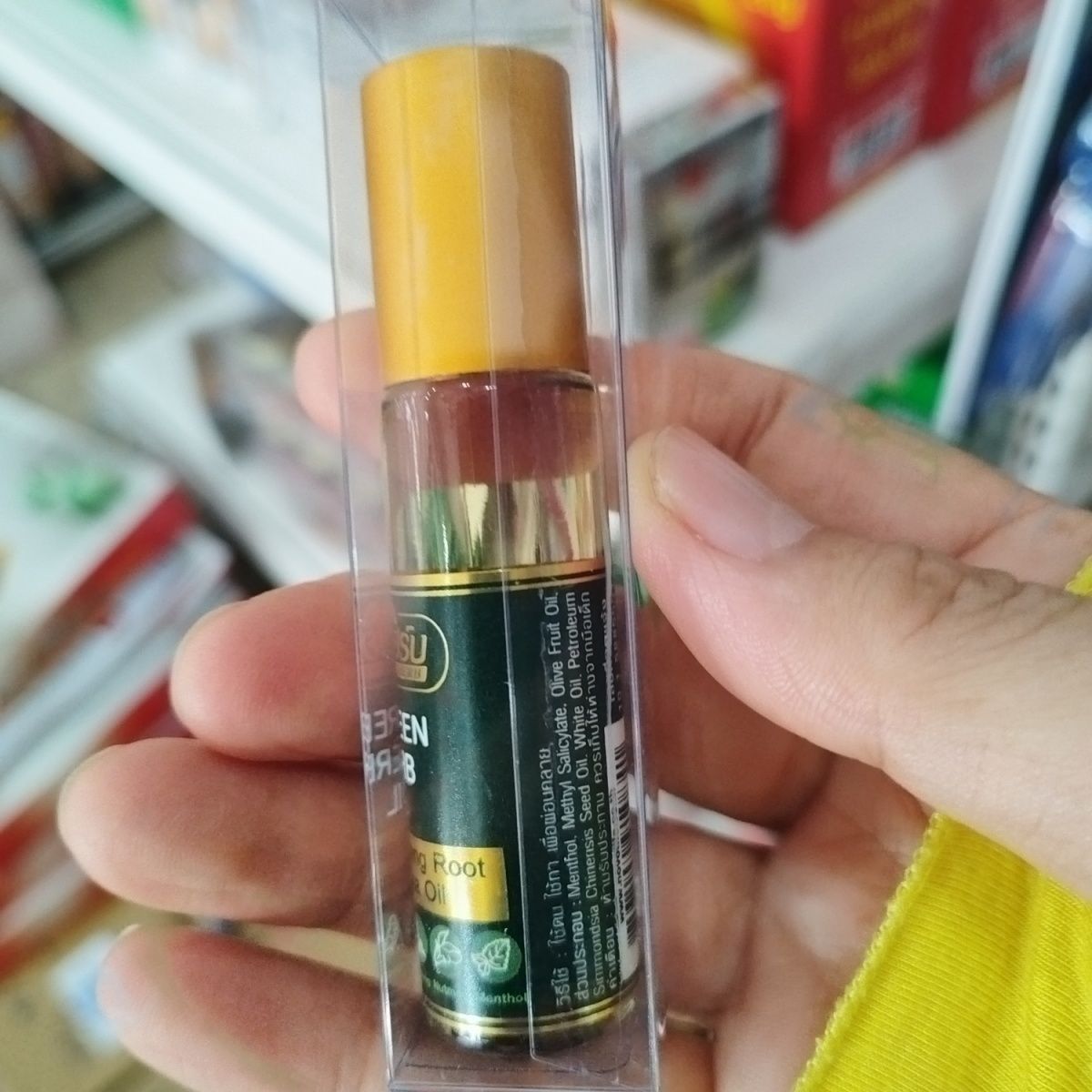 Thai Mint Ginseng Roll On Herb - đánh giá và giá Ginger Tea