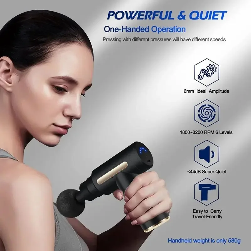 Portable Fascial Massage Gun E - đánh giá và giá Health Wellness