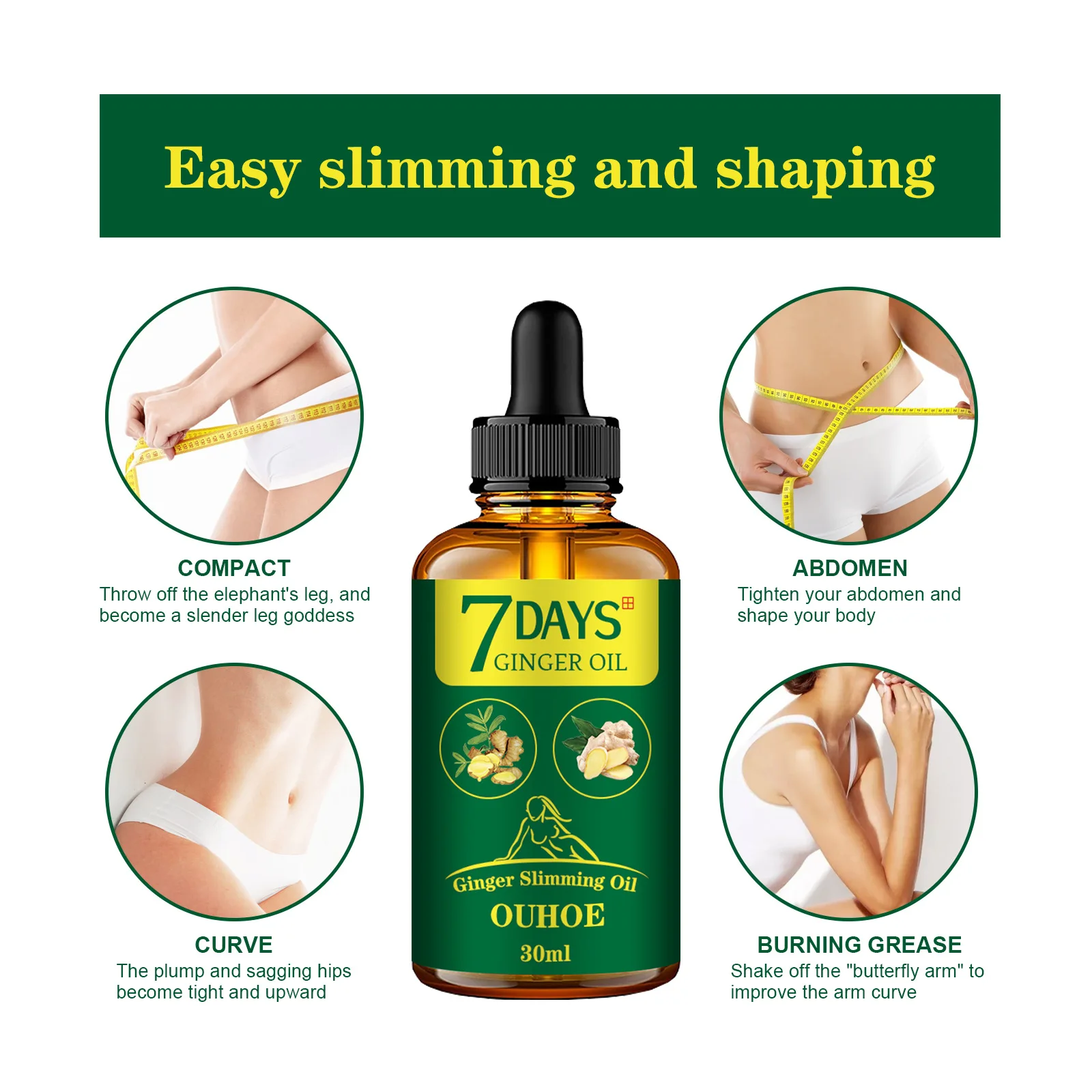 Ginger Slimming Oil Fast Burni - đánh giá và giá Ginger Tea