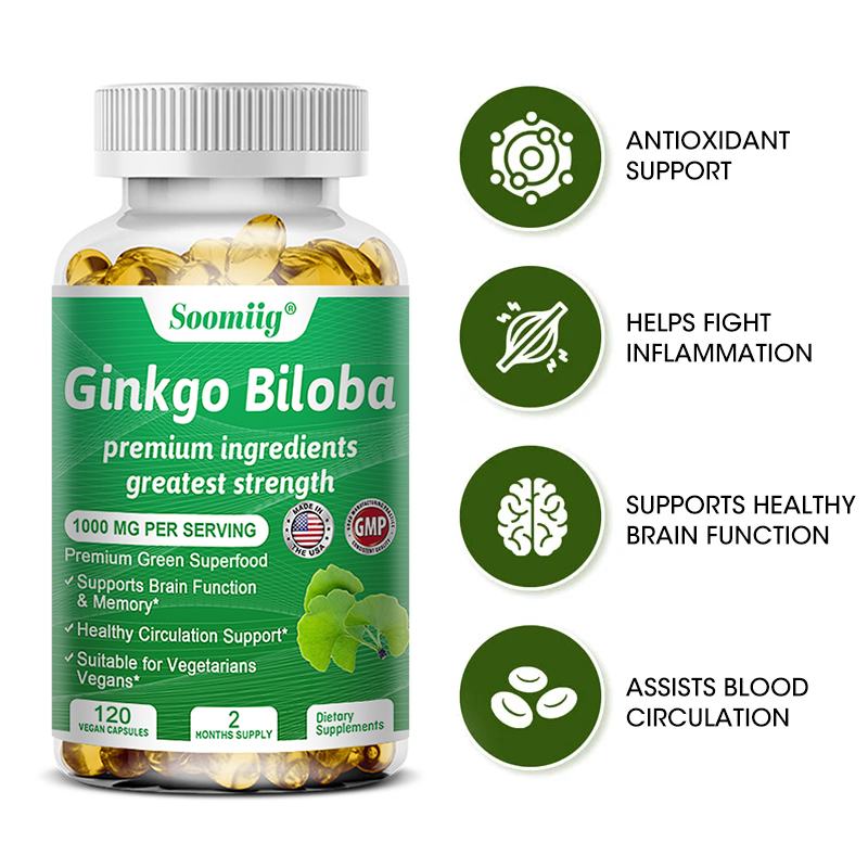 Ginko Biloba Capsules - Brain  - đánh giá và giá Ginger Tea