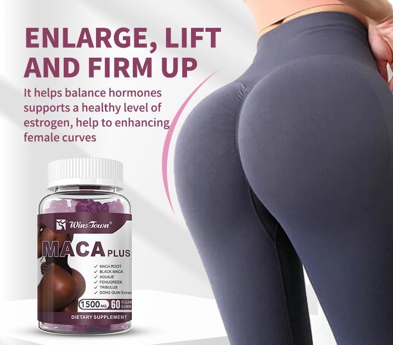 Maca Plus Gummies, Hip Butt Gu - đánh giá và giá Herbal Supplement