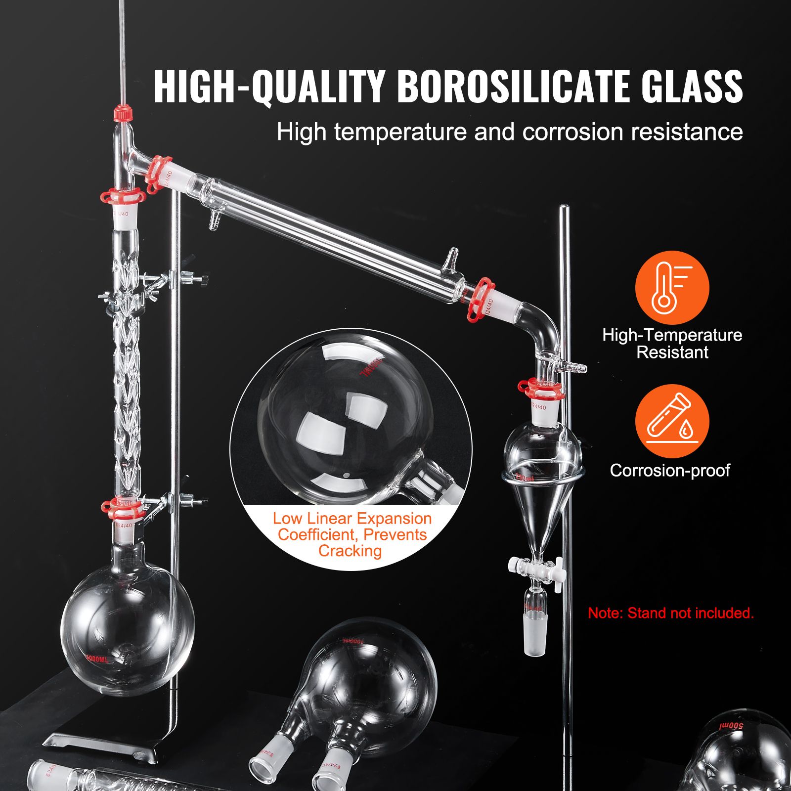 Lab Distillation Kit, 3.3 Boro - đánh giá và giá Essential Oils