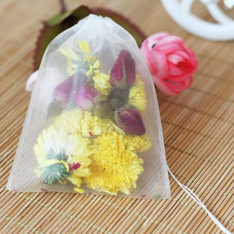 50pcs/lot Empty Tea Bag Nylon  - đánh giá và giá Chamomile Tea