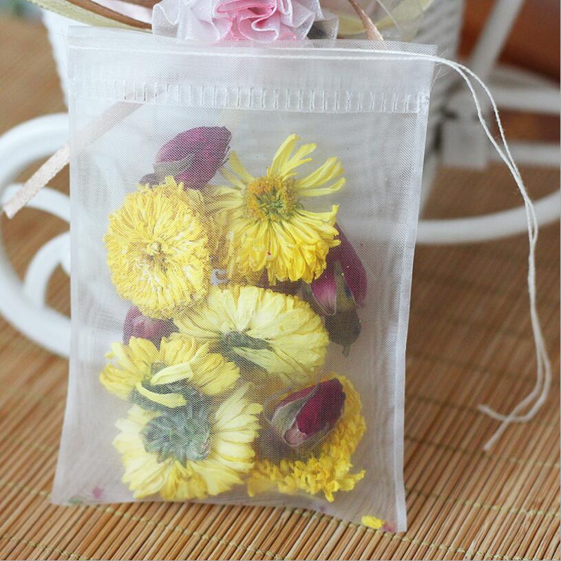 50pcs/lot Empty Tea Bag Nylon  - đánh giá và giá Chamomile Tea