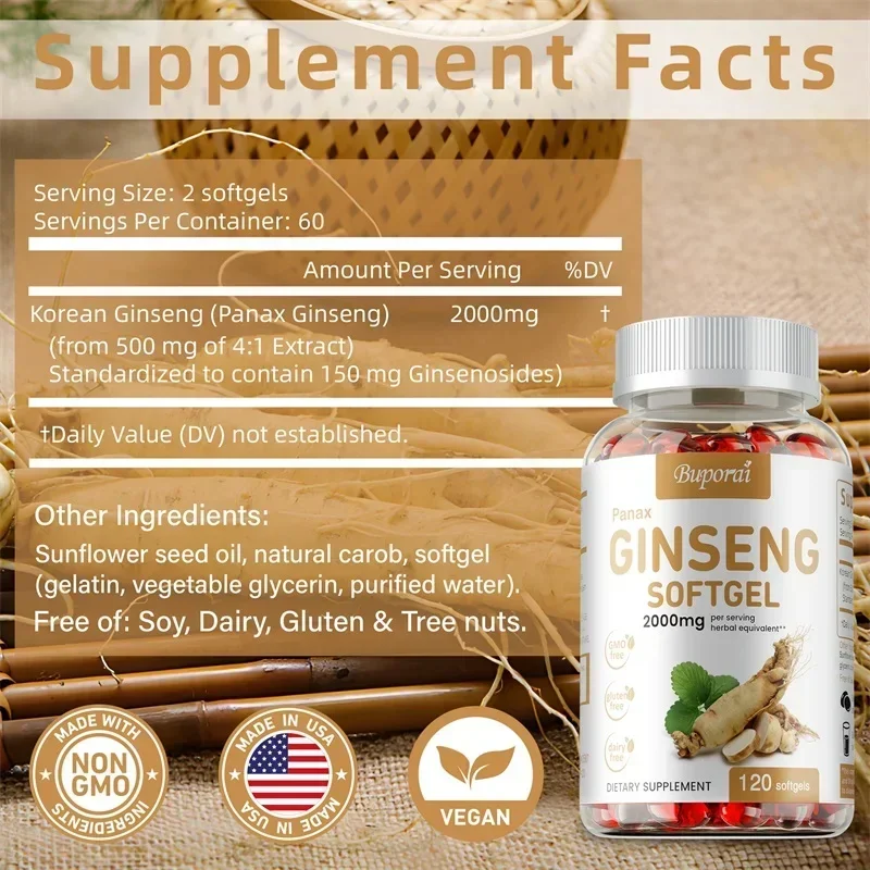 Red Panax Ginseng Capsules - f - đánh giá và giá Ginger Tea