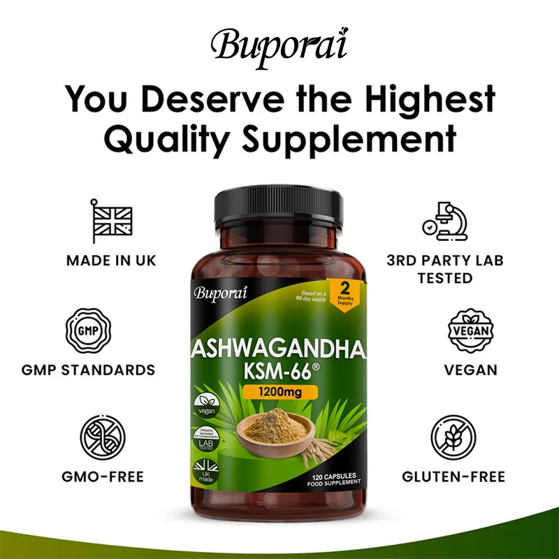 Ashwagandha KSM-66 1200mg - Su - đánh giá và giá Herbal Supplement