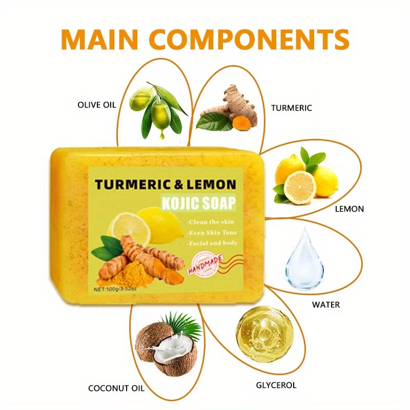 2PCS Turmeric Citric Acid Soap - đánh giá và giá Turmeric